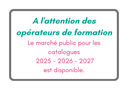 Marche public 2025